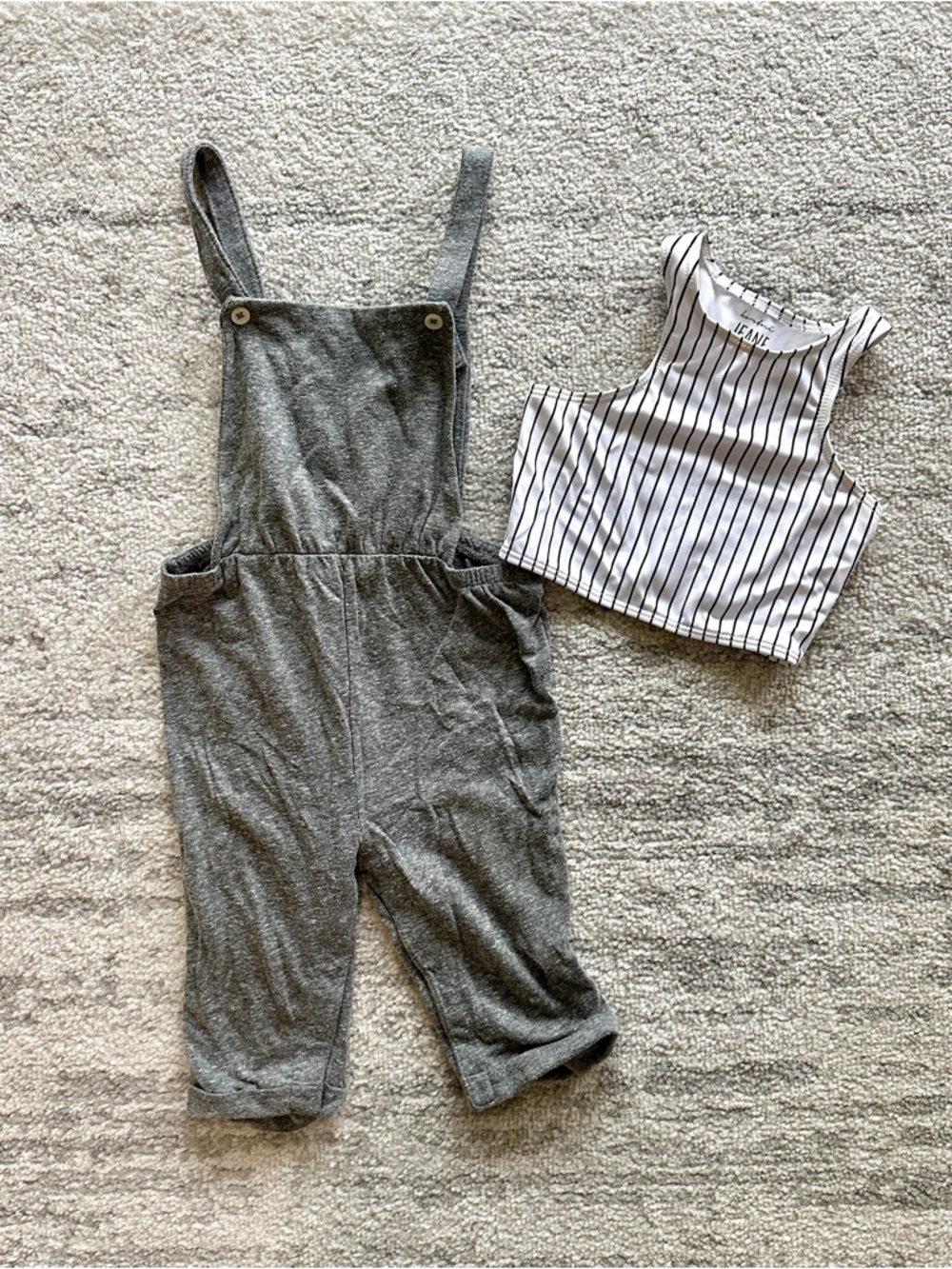 KIDS: old navy romper + jeane crop top